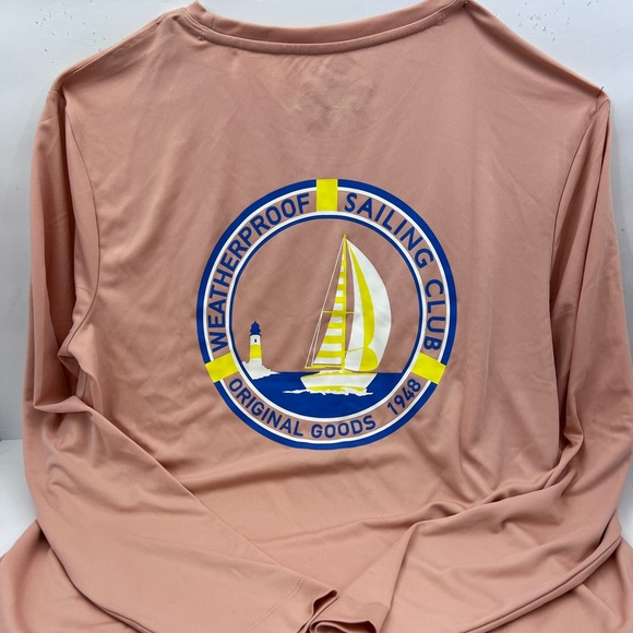 WEATHERPROOF  VINTAGE “DUSTY PINK”  SIZE EXTRA LARGE (XL)RASH GUARD UPF 50+ - Picture 6 of 14